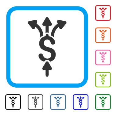 Ödemeler çerçeveli simgesi bölmek