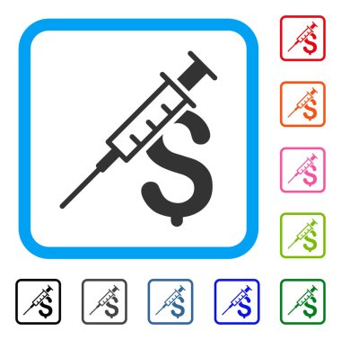 Uyuşturucu işinin simgesi çerçeveli