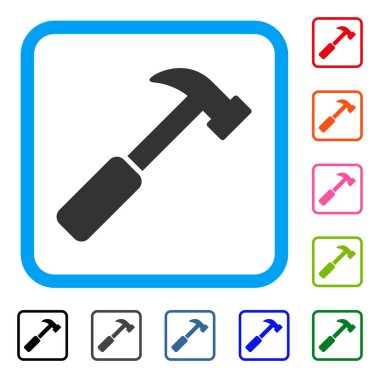 Çerçeveli simgesi çekiç