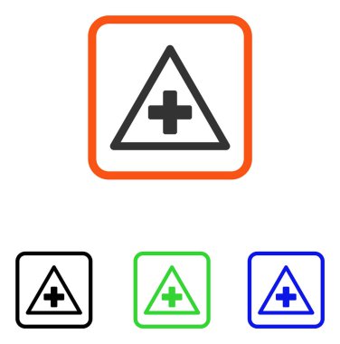 Sağlık uyarı simgesi çerçeveli