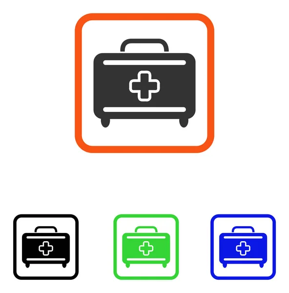 Symbolbild für medizinisches Gepäck — Stockvektor
