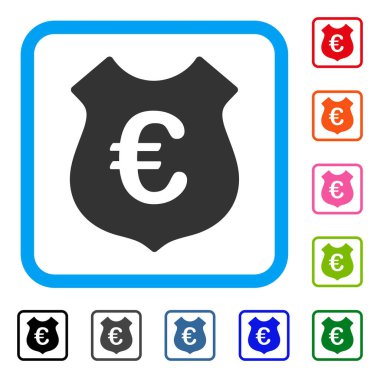 Euro güvenlik simgesi çerçeveli