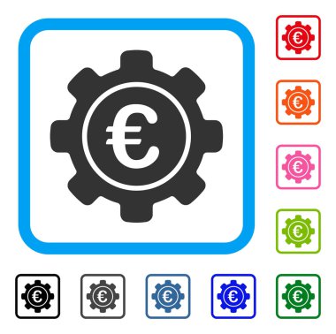 Euro ayarları simgesi çerçeveli