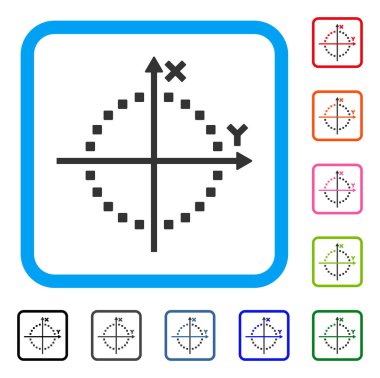 Daire arsa simgesi çerçeveli