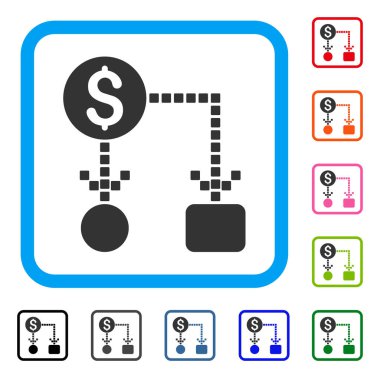 Nakit akışı simgesi çerçeveli