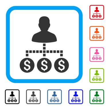 Müşteri ödemeleri simgesi çerçeveli