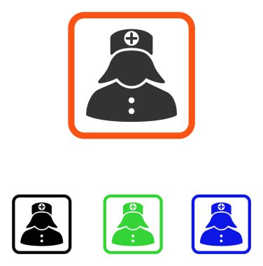 Hemşire simgesi çerçeveli