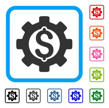 Geliştirme maliyeti simgesi çerçeveli