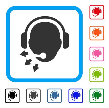 İşletmen iletisi simgesi çerçeveli