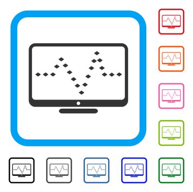 Nabız noktalı monitör simgesini çerçeveli