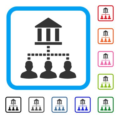 Banka Binası istemci bağlantıları simgesini çerçeveli