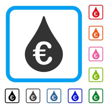 Euro yakıt açılan simge çerçeveli