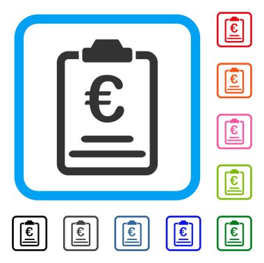 Euro fiyatları simgesi çerçeveli