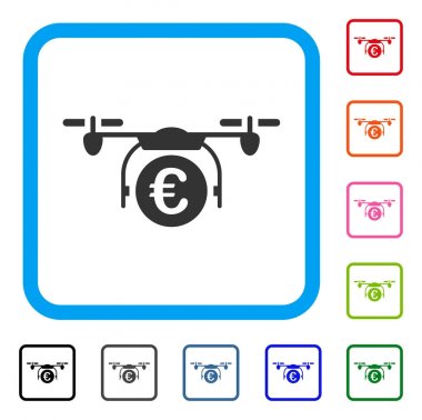 Euro Quadcopter ödeme simgesi çerçeveli