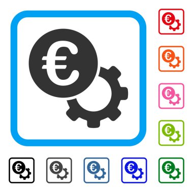 Euro yapılandırmak çerçeveli simgesi