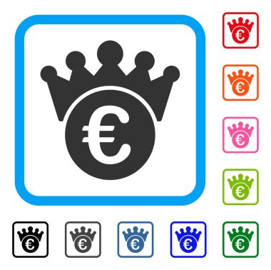 Euro Crown simgesi çerçeveli