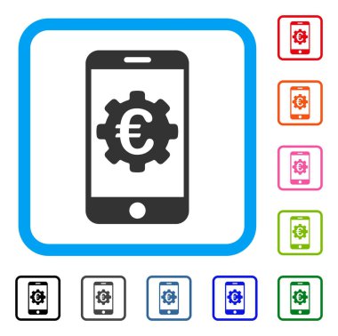 Euro mobil Seçenekleri simgesini çerçeveli