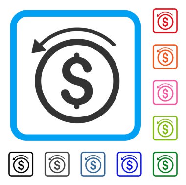 Geri ödeme simgesi çerçeveli