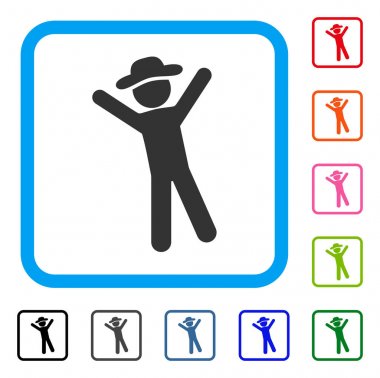 Beyefendi sevinç simgesi çerçeveli