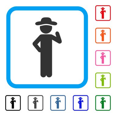 Beyefendi teklif simgesi çerçeveli