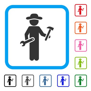 Beyefendi asker simgesi çerçeveli