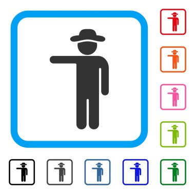 Beyefendi göstermek kutsal kişilerin resmi çerçeveli