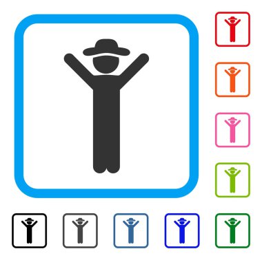 Mutlu beyefendi simgesi çerçeveli