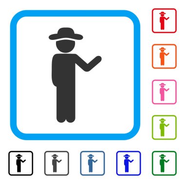 Beyefendi konuşmaya simgesi çerçeveli