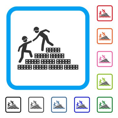 Çerçeveli simgesini Oluşturucu merdiven yardım
