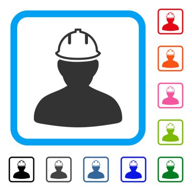 Kask bizzat simgesi çerçeveli