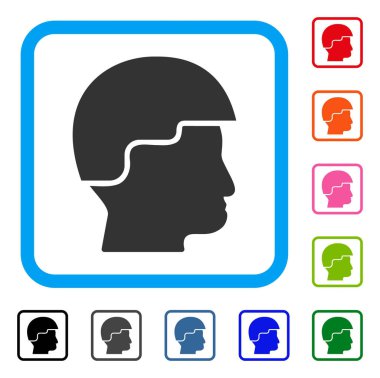 Asker kask simgesi çerçeveli