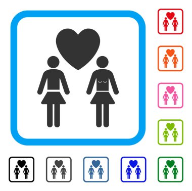 Simge Lesbi aşk çift çerçeveli