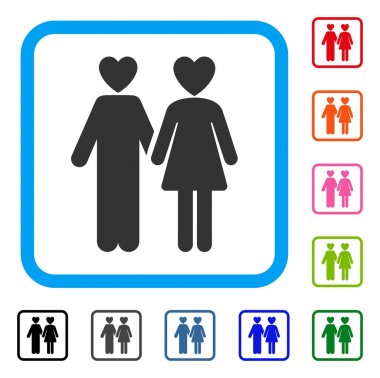 Sevgili simge çerçeveli