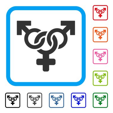 Polyandry simgesi çerçeveli