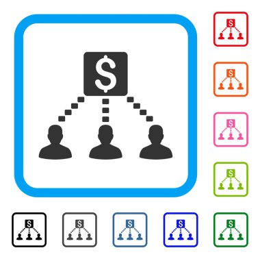 Para alıcıların simge çerçeveli