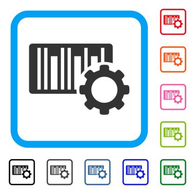 Bar kod ayarları simgesi çerçeveli