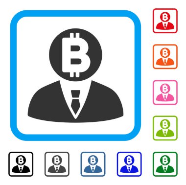 Bitcoin Yöneticisi simgesini çerçeveli