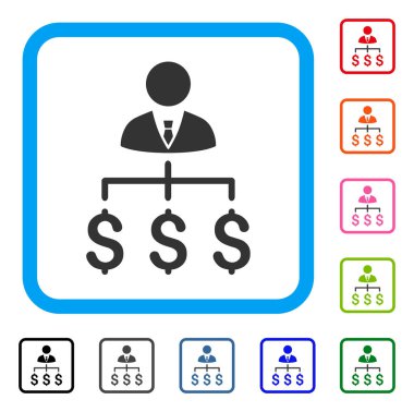 Patron ödemeler simgesi çerçeveli