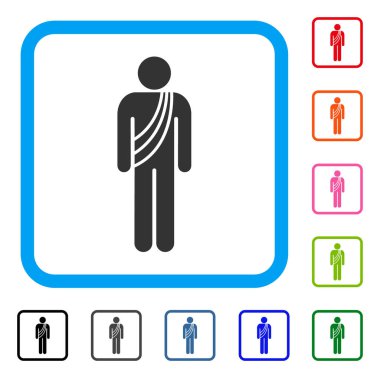 Budist rahip simgesi çerçeveli