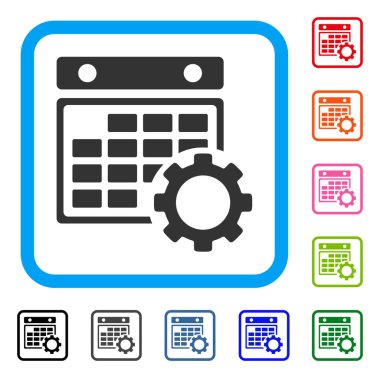 Simge takvim yapılandırma çerçeveli