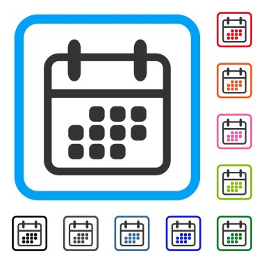 Takvim ay simge çerçeveli