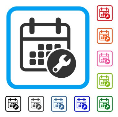 Takvim ayarı simgesi çerçeveli