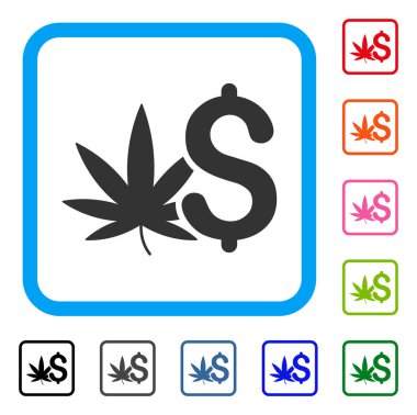 Esrar iş simge çerçeveli