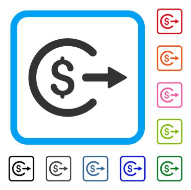 Nakit çıkışı simgesi çerçeveli