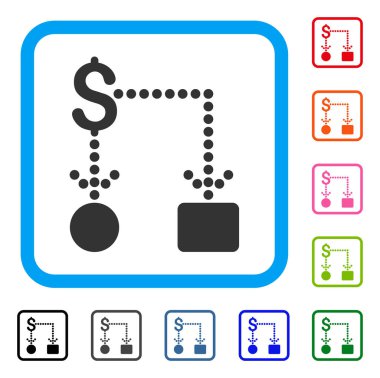 Nakit akışı simgesi çerçeveli