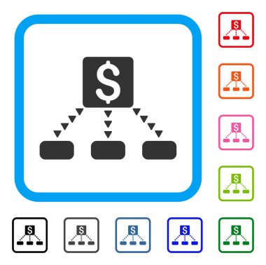 Fişleri Paraya Çevirme şeması simgesi çerçeveli