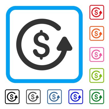 Ters ibraz simgesi çerçeveli