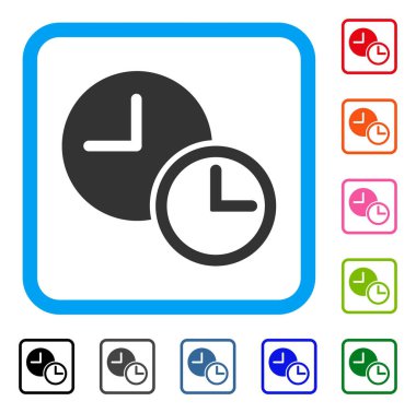 Saatler simgesi çerçeveli