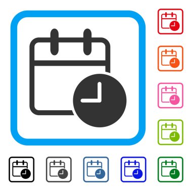 Tarih Saat simgesi çerçeveli