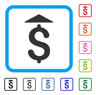 USD, yukarı çerçeveli simgesi